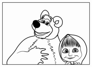 Desenho de Masha E O Urso Desenho Colorir Imprimir 10