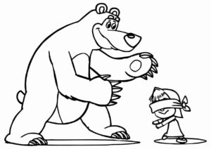 Desenho de Masha E O Urso Desenho Colorir Imprimir 11