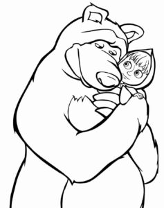 Desenho de Masha E O Urso Desenho Colorir Imprimir 14