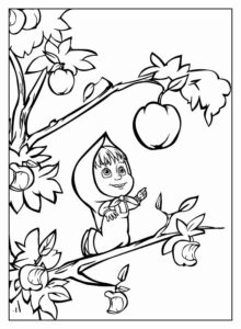 Desenho de Masha E O Urso Desenho Colorir Imprimir 15