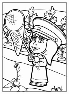 Desenho de Masha E O Urso Desenho Colorir Imprimir 18