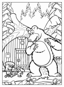 Desenho de Masha E O Urso Desenho Colorir Imprimir 21