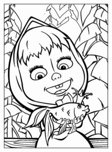 Desenho de Masha E O Urso Desenho Colorir Imprimir 22