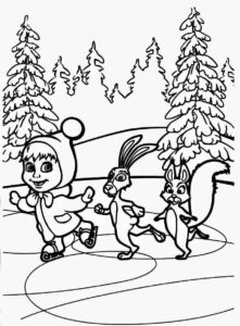 Desenho de Masha E O Urso Desenho Colorir Imprimir 23