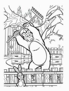 Desenho de Masha E O Urso Desenho Colorir Imprimir 24