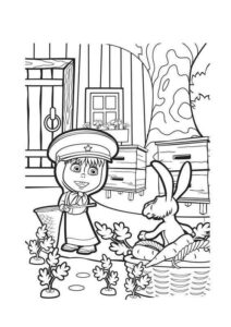 Desenho de Masha E O Urso Desenho Colorir Imprimir 25