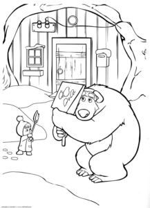Desenho de Masha E O Urso Desenho Colorir Imprimir 27