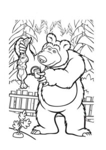 Desenho de Masha E O Urso Desenho Colorir Imprimir 28