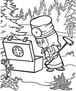 Desenho de Masha E O Urso Desenho Colorir Imprimir 29