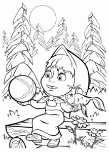 Desenho de Masha E O Urso Desenho Colorir Imprimir 32