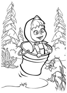 Desenho de Masha E O Urso Desenho Colorir Imprimir 33