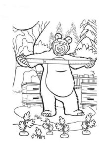 Desenho de Masha E O Urso Desenho Colorir Imprimir 34