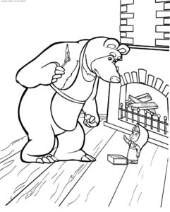 Desenho de Masha E O Urso Desenho Colorir Imprimir 35