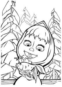 Desenho de Masha E O Urso Desenho Colorir Imprimir 36