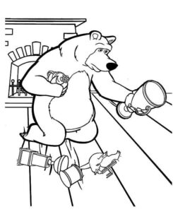 Desenho de Masha E O Urso Desenho Colorir Imprimir 40