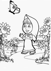 Desenho de Masha E O Urso Desenho Colorir Imprimir 44