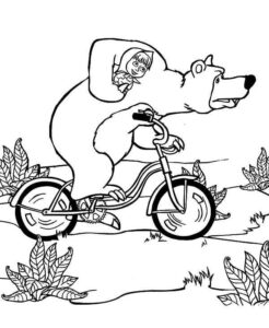 Desenho de Masha E O Urso Desenho Colorir Imprimir 47