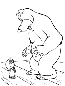 Desenho de Masha E O Urso Desenho Colorir Imprimir 49