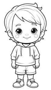 Desenho de Meninos Desenho Colorir Imprimir 04