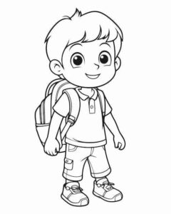 Desenho de Meninos Desenho Colorir Imprimir 05