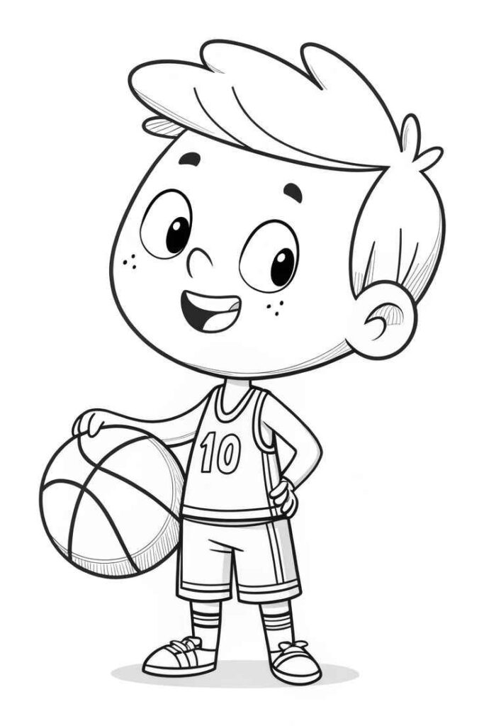 Desenhos de Meninos para Imprimir e Colorir