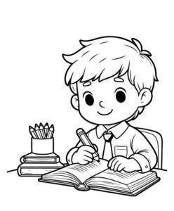 Desenho de Meninos Desenho Colorir Imprimir 09