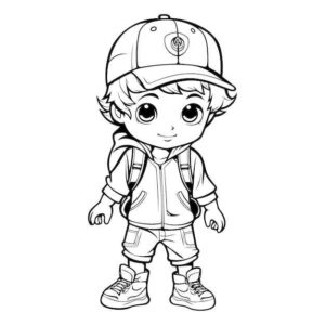 Desenho de Meninos Desenho Colorir Imprimir 13