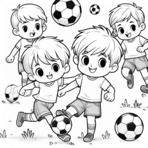 Desenho de Meninos Desenho Colorir Imprimir 19