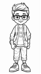 Desenho de Meninos Desenho Colorir Imprimir 24