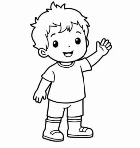 Desenho de Meninos Desenho Colorir Imprimir 25