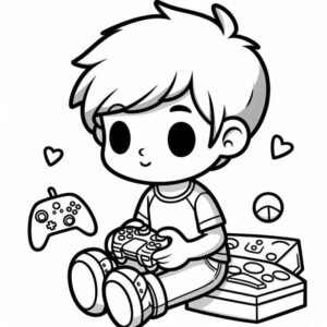Desenho de Meninos Desenho Colorir Imprimir 28