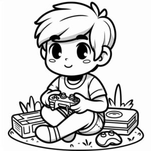 Desenho de Meninos Desenho Colorir Imprimir 54