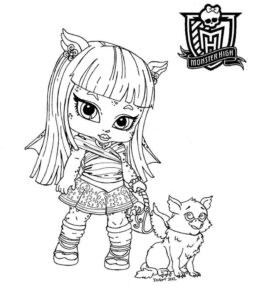 Desenho de Monster High Desenho Colorir Imprimir 02