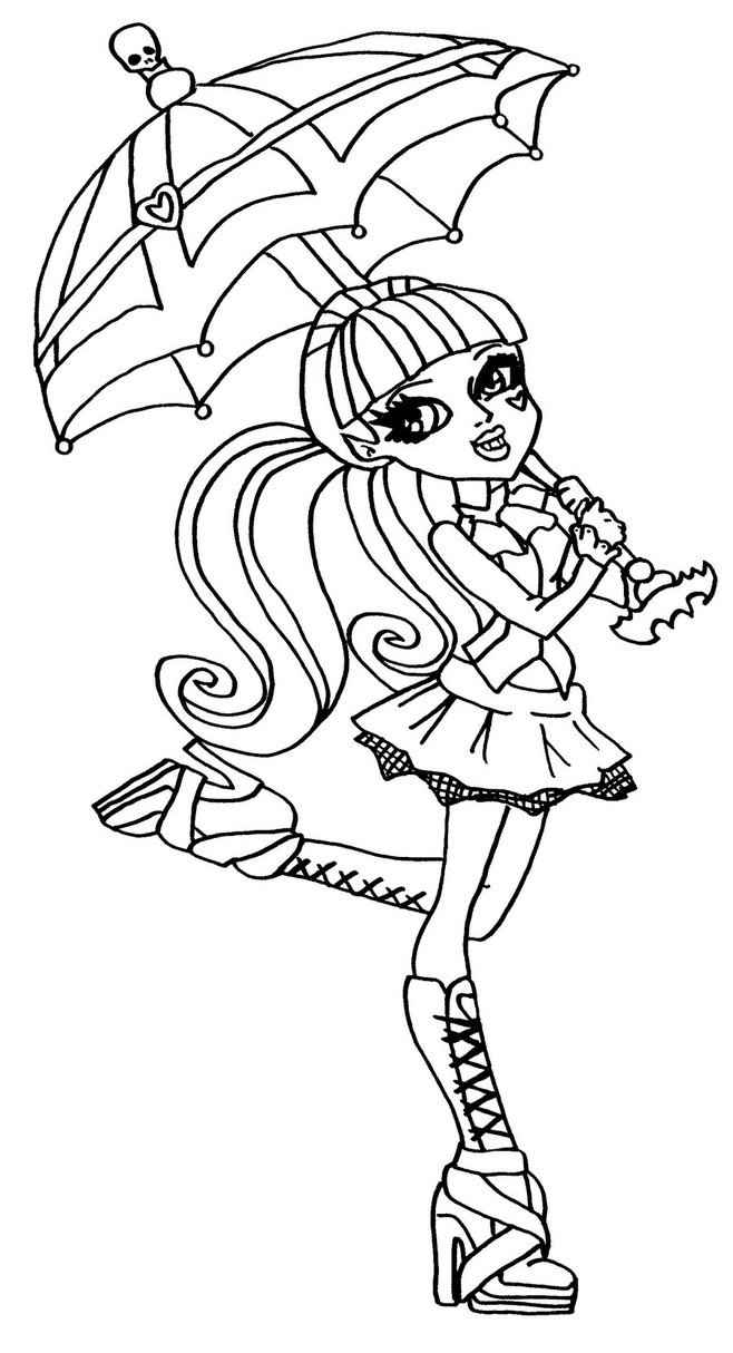 Desenho de Monster High Desenho Colorir Imprimir 03