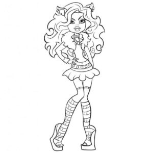 Desenho de Monster High Desenho Colorir Imprimir 08