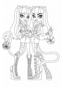 Desenho de Monster High Desenho Colorir Imprimir 12
