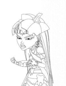 Desenho de Monster High Desenho Colorir Imprimir 16