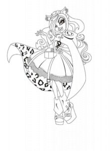 Desenho de Monster High Desenho Colorir Imprimir 18