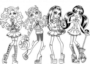 Desenho de Monster High Desenho Colorir Imprimir 19