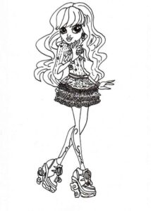 Desenho de Monster High Desenho Colorir Imprimir 23