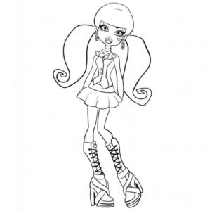 Desenho de Monster High Desenho Colorir Imprimir 25