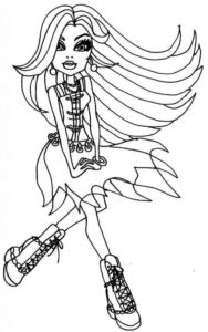 Desenho de Monster High Desenho Colorir Imprimir 27