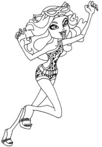 Desenho de Monster High Desenho Colorir Imprimir 28