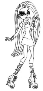 Desenho de Monster High Desenho Colorir Imprimir 34