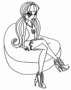 Desenho de Monster High Desenho Colorir Imprimir 53