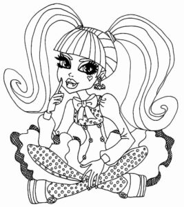 Desenho de Monster High Desenho Colorir Imprimir 56