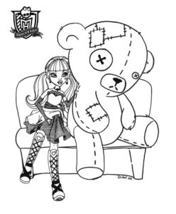 Desenho de Monster High Desenho Colorir Imprimir 65