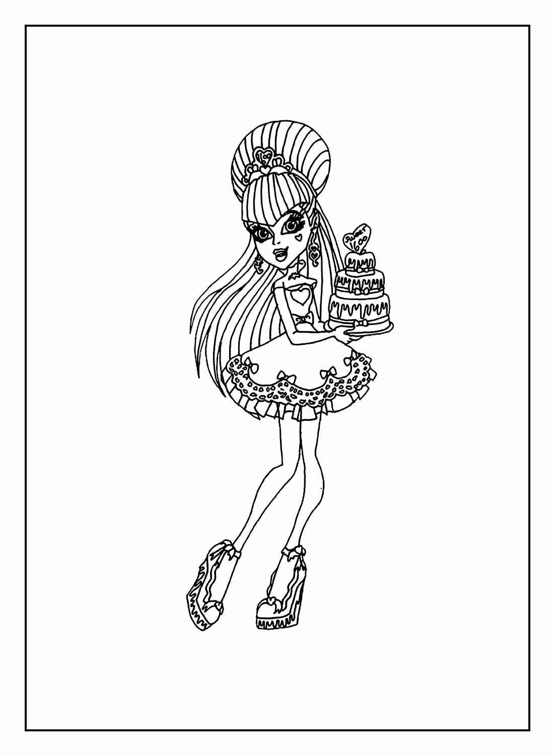 Desenho de Monster High Desenho Colorir Imprimir 76