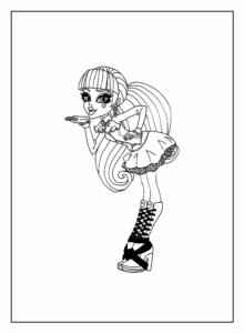 Desenho de Monster High Desenho Colorir Imprimir 79