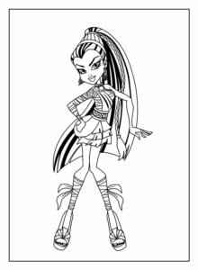 Desenho de Monster High Desenho Colorir Imprimir 81